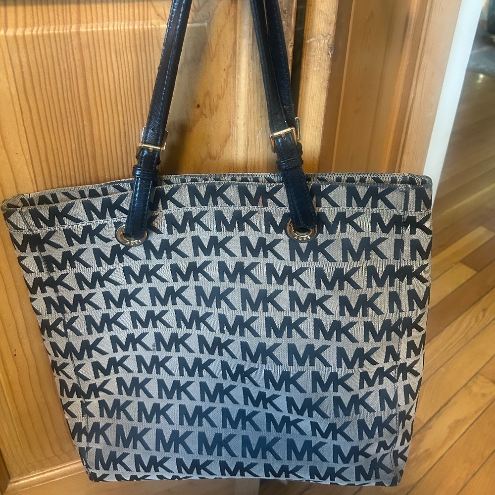 Michael Kors Brown Monogram Tote Handbag